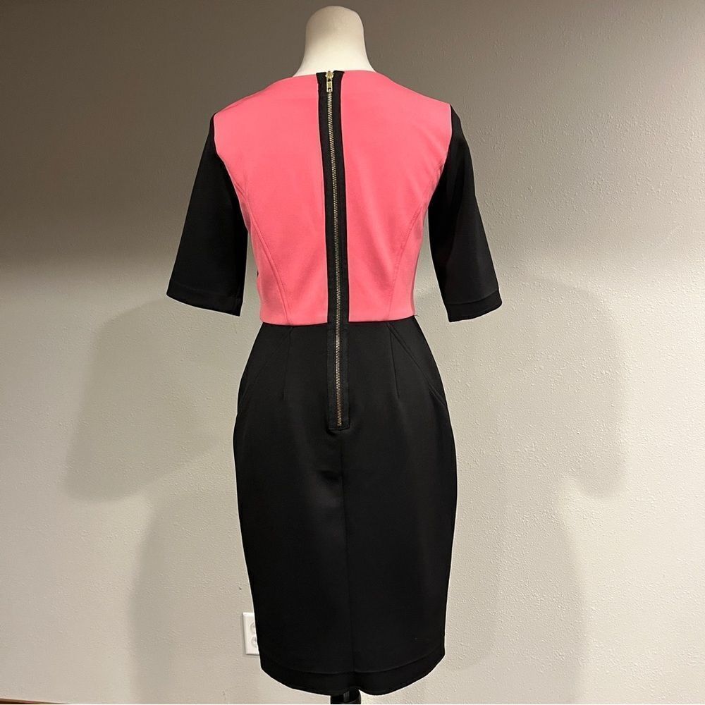 Maggy London Black and Pink Dress - Picture 6 of 14